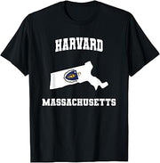 Harvard Massachusetts MA State Vintage Athletic T-Shirt