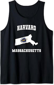 Harvard Massachusetts MA State Vintage Athletic Tank Top