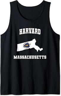 Harvard Massachusetts MA State Vintage Athletic Tank Top