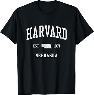 Harvard NE Vintage Athletic Sports JS01 T-Shirt