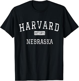 Harvard Nebraska NE Vintage T-Shirt