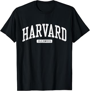 Harvard Illinois IL JS03 College University Style T-Shirt