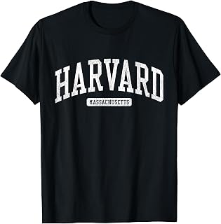 Harvard Massachusetts MA JS03 College University Style T-Shirt