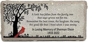 Cardinal Memorial Stone - Real Stone Personalized by Florida-Funshine