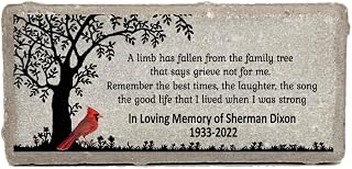 Cardinal Memorial Stone - Real Stone Personalized by Florida-Funshine