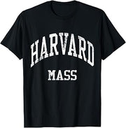 Harvard Massachusetts Retro 70s College Sports Style T-Shirt