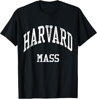 Harvard Massachusetts Retro 70s College Sports Style T-Shirt