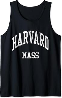 Harvard Massachusetts Retro 70s College Sports Style Tank Top