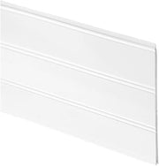 Inteplast Group 10040300891 004 Series Reversible Beaded Wainscot Kit, 34 in L, 7-1/2 in W, 3.7 Linear-ft Coverage Area White
