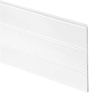 Inteplast Group 10040300891 004 Series Reversible Beaded Wainscot Kit, 34 in L, 7-1/2 in W, 3.7 Linear-ft Coverage Area White