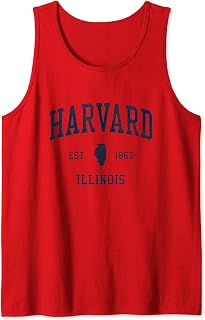 Harvard IL Vintage Athletic Sports JSN1 Tank Top