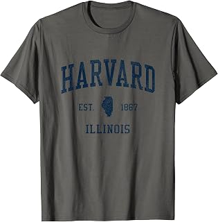 Harvard IL Vintage Athletic Sports JSN1 T-Shirt