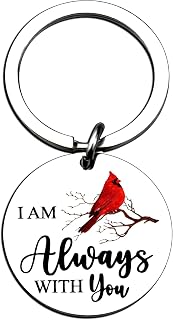 Aisity Cardinal Keychain Red Cardinal Gifts for Women Men Sympathy Gifts