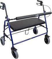 Dynarex Bariatric HD Rollator Walker with Seat, 700 lb. Weight Capacity