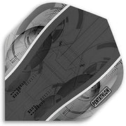 3 Sets (9 Flights) Pentathlon Grey Silver Edge Standard Dart Flights - Ex-Tough (100 Micron)