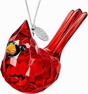 Cardinal Memorial Gift, Red Cardinal Sitting Acrylic Ornament & Suncatcher
