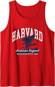 Harvard Massachusetts Vintage Patriotic Sports Tank Top