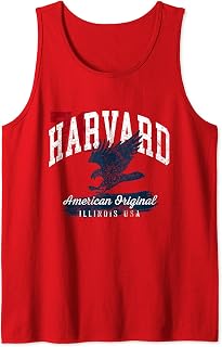 Harvard Illinois Vintage Patriotic Sports Tank Top