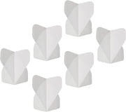 M METERXITY 6 Pack Dart Flights - PET Darts for Steel Tip and Plastic Tip, Apply to Darts Game/Party/Entertainment (White)