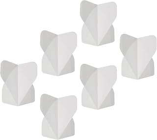 M METERXITY 6 Pack Dart Flights - PET Darts for Steel Tip and Plastic Tip, Apply to Darts Game/Party/Entertainment (White)