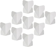 M METERXITY 9 Pack Dart Flights - PET Darts for Steel Tip and Plastic Tip, Apply to Darts Game/Party/Entertainment (White)