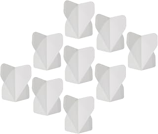 M METERXITY 9 Pack Dart Flights - PET Darts for Steel Tip and Plastic Tip, Apply to Darts Game/Party/Entertainment (White)