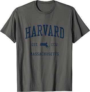 Harvard MA Vintage Athletic Sports JSN1 T-Shirt