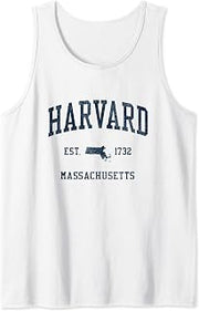 Harvard MA Vintage Athletic Sports JSN1 Tank Top