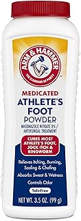 Arm & Hammer Medicated Athlete's Foot Powder, Antifungal Treatment, 3.5 oz