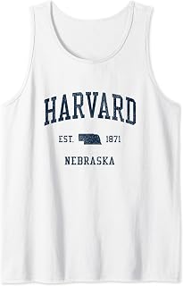Harvard NE Vintage Athletic Sports JSN1 Tank Top