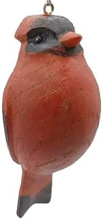 OnHoliday Wood Look Vertical Cardinal Hanging Christmas Tree Ornament