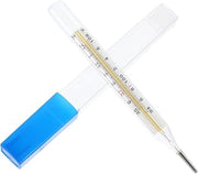 1pcs Glass Oral Thermometer for Adults, Cuban Thermometer Accurate Temperature Measurement for Fever Oral Armpit Use, Fast Reading (℃ & ℉)