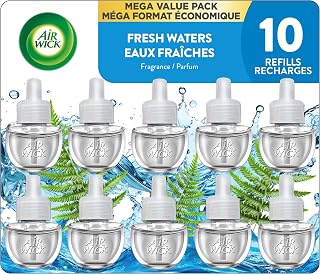 Air Wick Plug In Scented Oil, Fresh Waters, 10 Refills