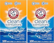 Arm & Hammer Fabric Softener Sheets, Purifying Waters, 100 sheets (Pack of 2)