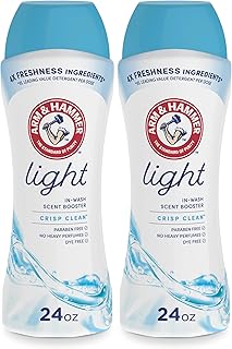 Arm & Hammer Light In-Wash Scent-Booster, Laundry ScentBooster Crisp Cleanscent, 24 Oz (Pack of 2)