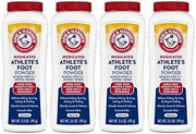 Arm & Hammer Medicated Athlete's Foot Powder, Antifungal, 3.5 oz, 4 Pack