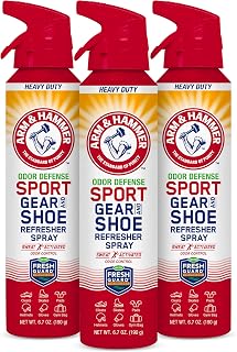 Arm & Hammer Odor Defense Sport Gear & Shoe Refresher Spray, 6.7 oz, 3 Pack