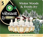 Air Wick Plug In Refills, Winter Woods & Frosted Ivy, Essential Oils,5count
