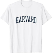 Harvard MA Vintage Athletic Sports JSN2 Navy Print T-Shirt