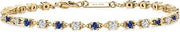 Created Sapphire & Moissanite Tennis Bracelet