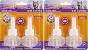 Arm & Hammer For Pets Scents Plug-in Scented Oil Refills in Lavender Fields, 4-Pack | Home Deodorizer For Pet Smells | Room Deodorizer for Homes with Pets, 0.67 Fl Oz x 2