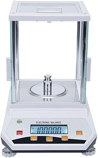Digital Precision Electronic Scale Lab Analytical Balance High Accurate Scientific 1mg Weighing Jewelry Scales with Windshield (500g*0.001g)
