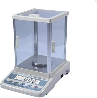 Digital Precision Electronic Scale Lab Analytical Balance High Accurate Scientific 1mg Weighing Jewelry Scales with Windshield (300g/0.001g)