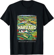 Harvard Massachusetts MA Rural Bliss SD328 T-Shirt