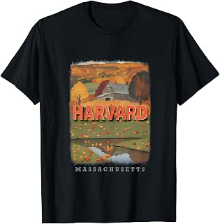 Harvard Massachusetts MA Autumn Splendor SD911 T-Shirt