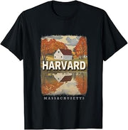 Harvard Massachusetts MA Autumn Splendor SD043 T-Shirt