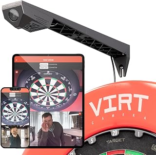 Target Darts Virt Dartboard Camera System | Virt Cam for Dart Board, Dart Cameras for Live Darts, Interactive Darts with DartCounter App, Corona Light Compatibility