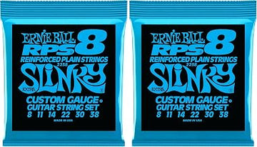 Extra Slinky RPS Nickel Wound Electric Guitar Strings - 8-38 Gauge (Pack of 2)