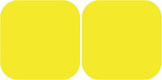 DayMark Dissolvable Square Label, 3/4" x 3/4", Yellow (Roll of 1000) (Pack of 2)