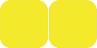 DayMark Dissolvable Square Label, 3/4" x 3/4", Yellow (Roll of 1000) (Pack of 2)